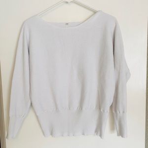 White off shoulder sweater top